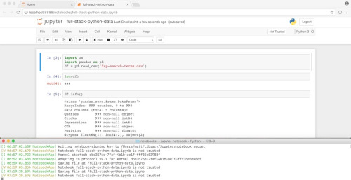 Jupyter Notebook cells